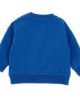 Moschino Baby Boys Teddy Bear Football Print Sweater Blue