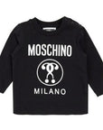 Moschino Baby Boys Logo T-shirt Black