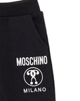 Moschino Baby Unisex Logo Joggers Black