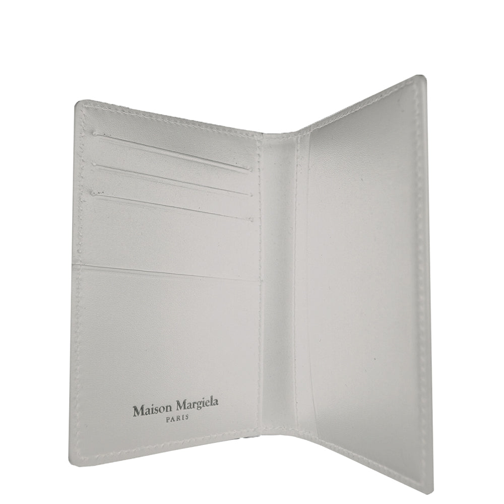 Maison Margiela Men&#39;s Grain Bi-Fold Wallet White
