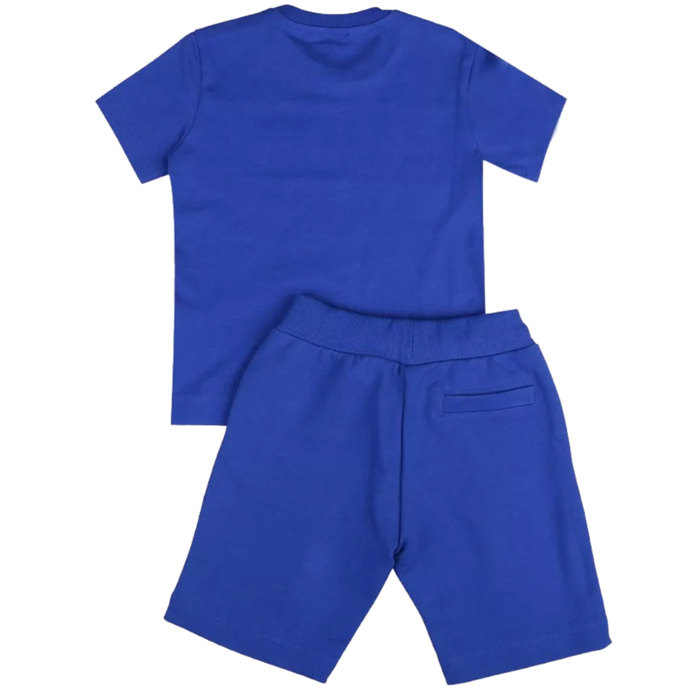 Moschino Boys T-shirt And Shorts Set Blue