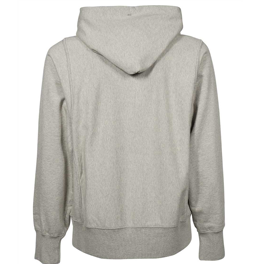 Maison Margiela Plain Grey Zipped Hoodie Grey