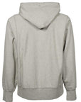 Maison Margiela Plain Grey Zipped Hoodie Grey