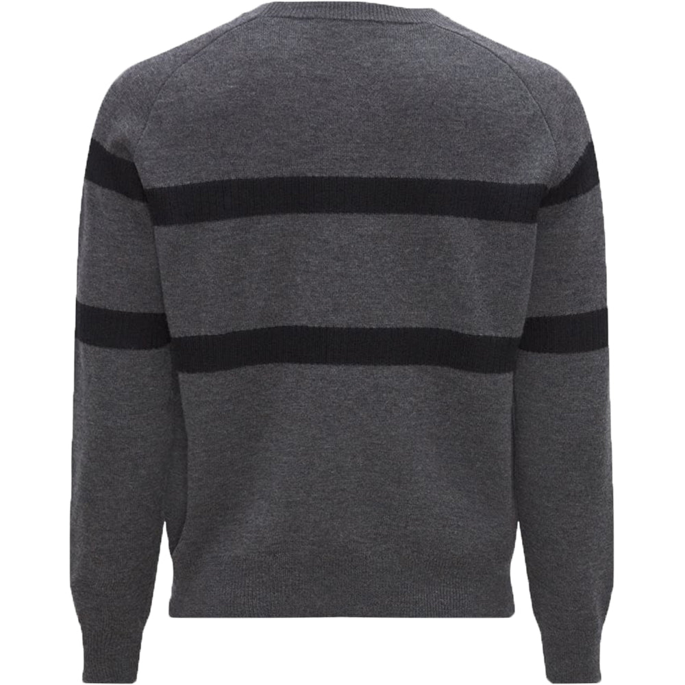 Dsquared2 Mens Twin Line Knitted Jumper Grey