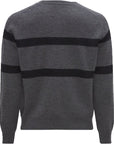 Dsquared2 Mens Twin Line Knitted Jumper Grey