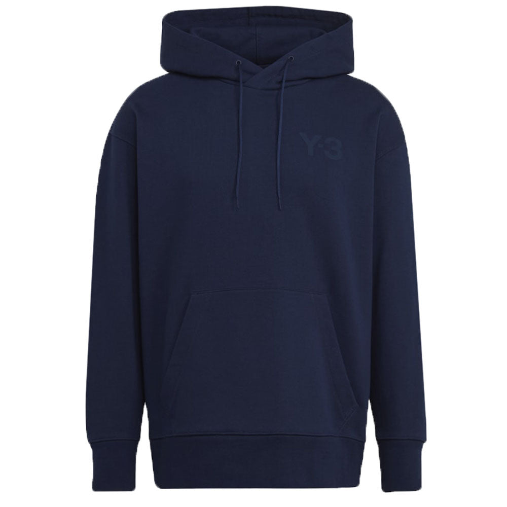 Y-3 Mens Navy Classic Chest Logo Hoodie