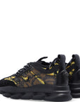 Versace Unisex Barocco Chain Reaction Sneakers Black