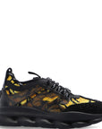 Versace Unisex Barocco Chain Reaction Sneakers Black