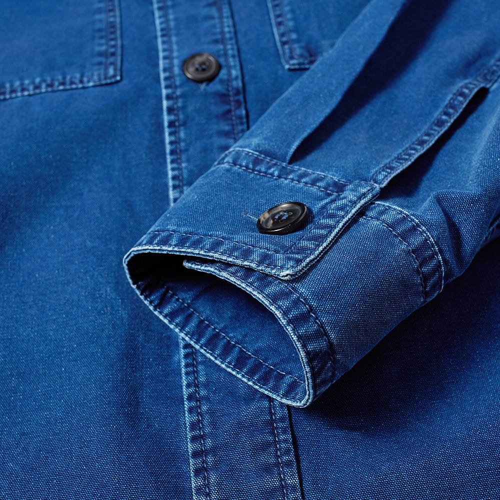 A.p.c Mens Bastian Over Shirt Blue - A.p.cShirt Jackets