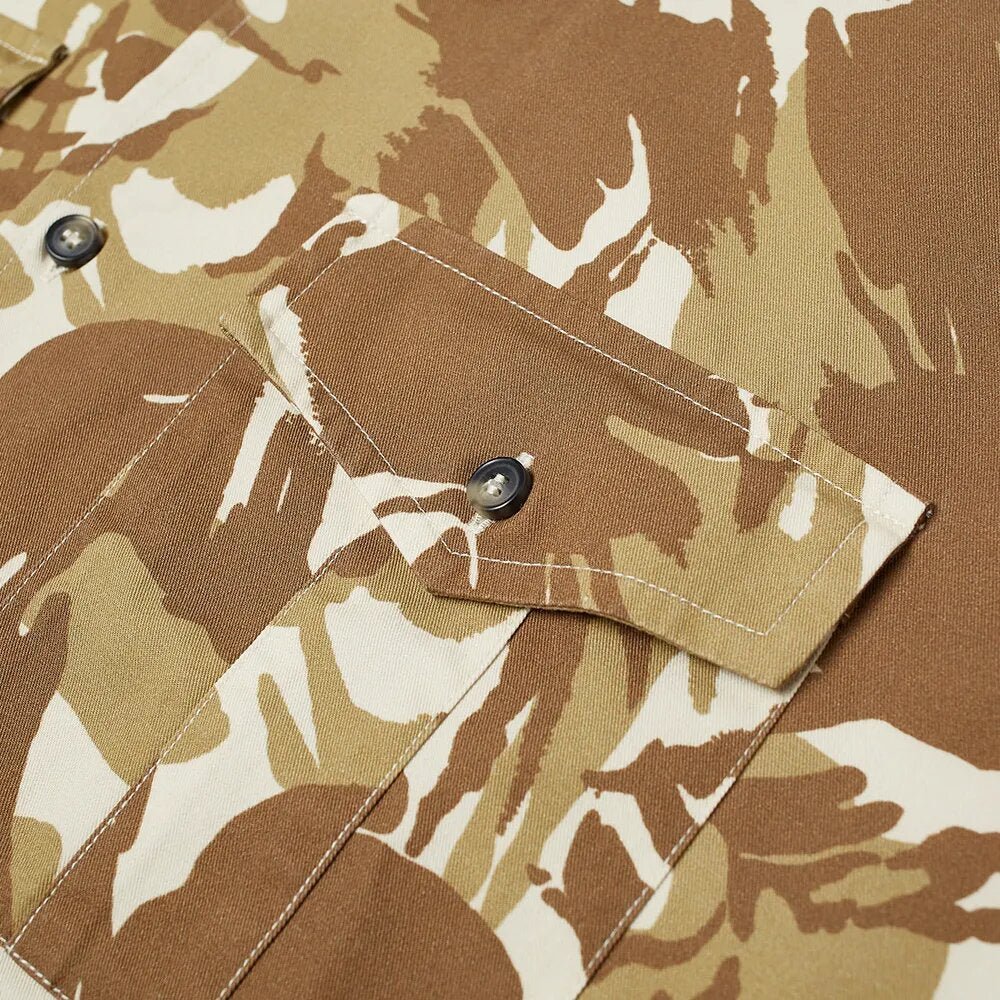 A.P.C Men&#39;s Short Sleeved Joey Shirt Camouflage - A.p.cShirts