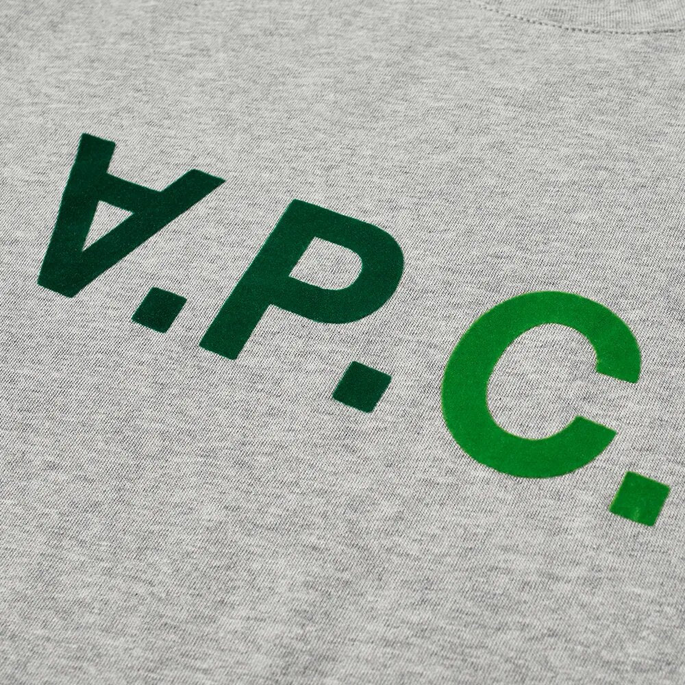 A.p.c Mens Vpc Logo T-shirt Grey - A.p.cT-shirts