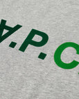 A.p.c Mens Vpc Logo T-shirt Grey - A.p.cT-shirts