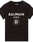 Balmain Boys Logo T-shirt Black - Balmain KidsT-shirts