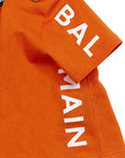 Balmain Cotton T-shirt Orange - Balmain KidsT-shirts