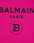 Balmain Girls Logo Sweater Pink - Balmain KidsSweaters