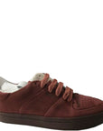 Mason Garments Omar classic Nubuck Sneakers Burgundy