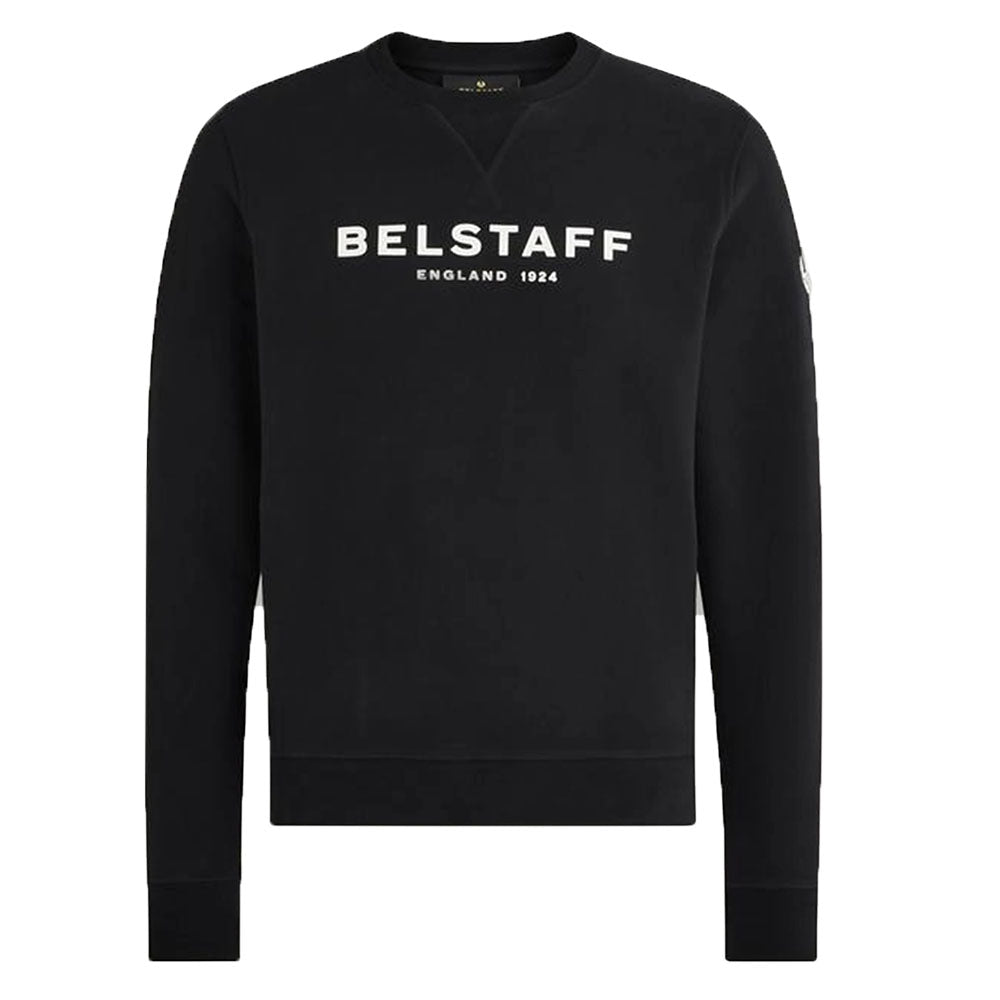 Belstaff Mens 1924 Sweatshirt Black - BelstaffSweaters
