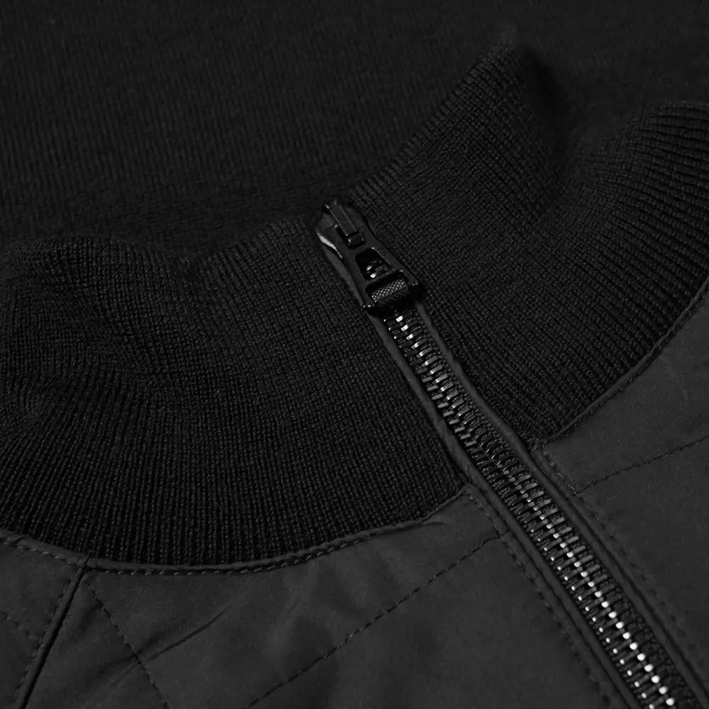 Belstaff Men&#39;s Kelby Zip Top Black - BelstaffKnitwear
