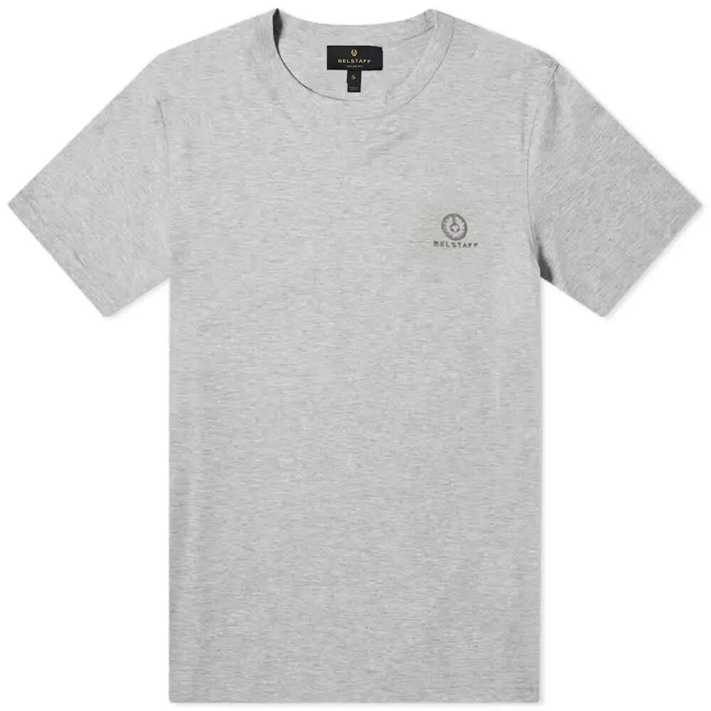 Belstaff Men&#39;s Logo Short Sleeved T-Shirt Grey - BelstaffT-shirts