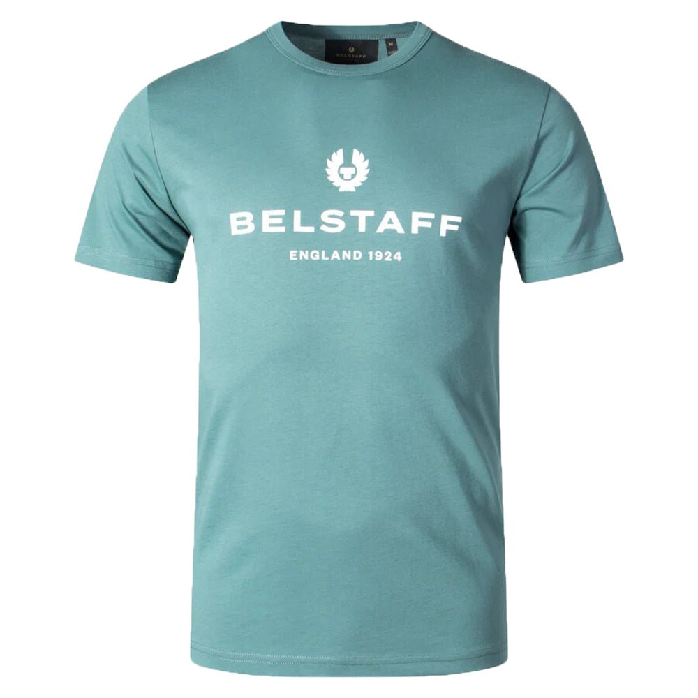 Belstaff Mens Logo T-shirt Blue - BelstaffT-shirts