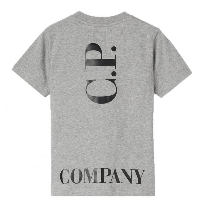 C.P Company Boys Cotton Logo T-shirt Grey - C.P. Company KidsT-shirts