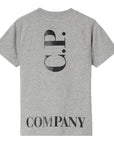 C.P Company Boys Cotton Logo T-shirt Grey - C.P. Company KidsT-shirts