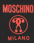 Moschino Girls Milano Hooded Black Dress Black