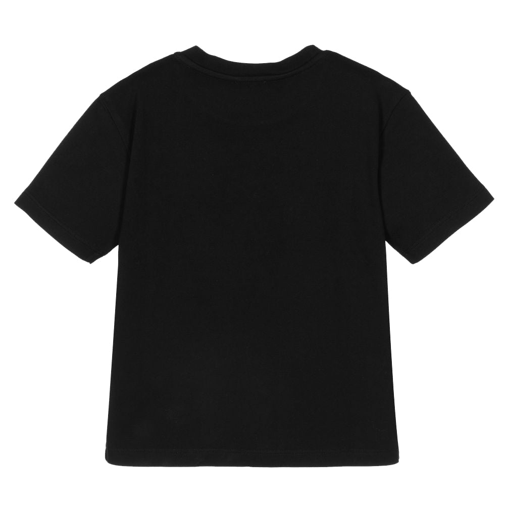 Dolce &amp; Gabbana Boys Cotton Logo T-Shirt Black