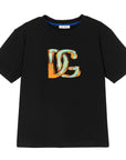 Dolce & Gabbana Boys Cotton Logo T-Shirt Black