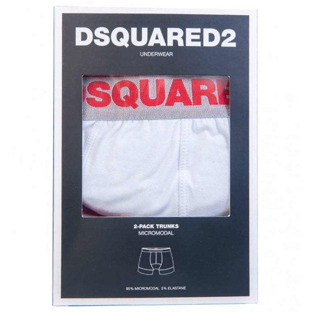Dsquared2 Men&#39;s 2-Pack Trunks White
