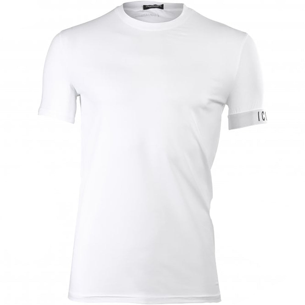Dsquared2 Men&#39;s ICON Cuff T-Shirt White