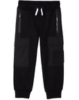 Givenchy Boys Logo Cargo Track Pants Black