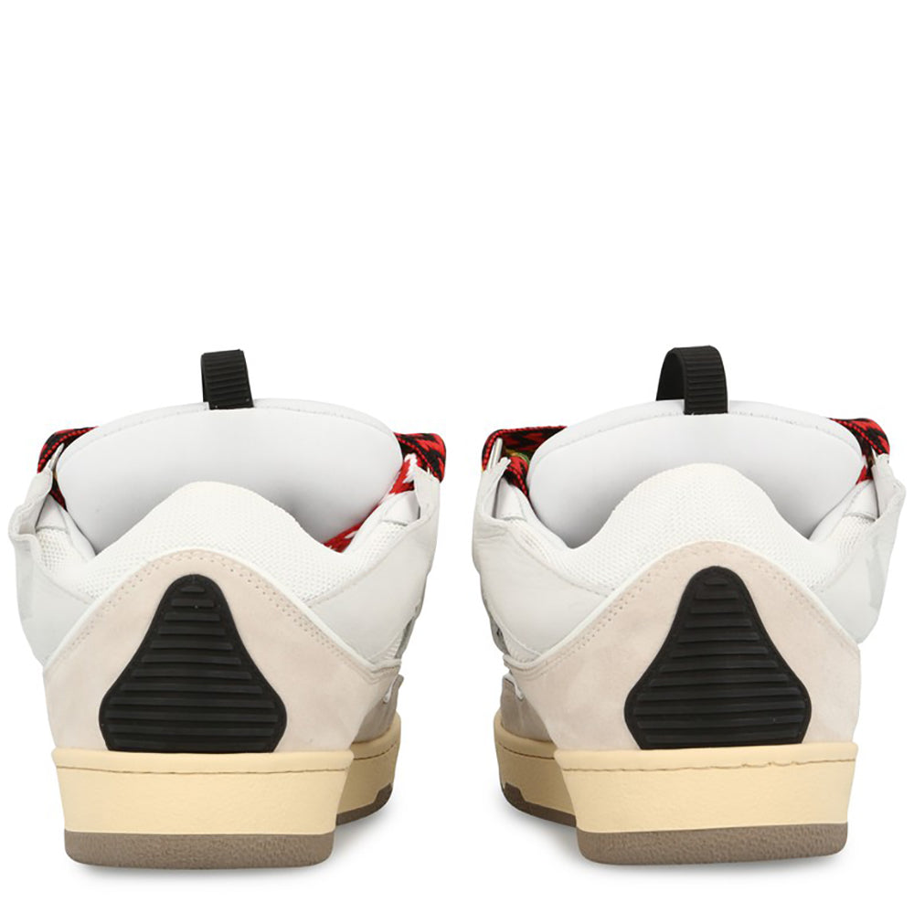 Lanvin Men&#39;s Curb Sneakers White