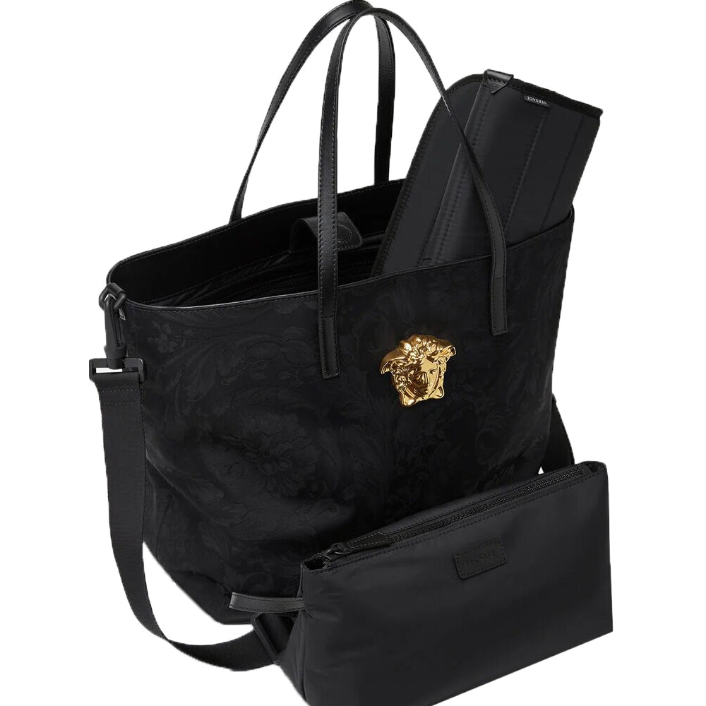 Versace Womens Medusa Changing Bag Black