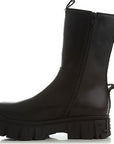 Fendi Girls Chunky Leather Boots Black