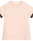 Fendi Kids FF Logo T-Shirt Pink