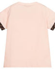 Fendi Kids FF Logo T-Shirt Pink