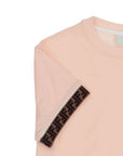 Fendi Kids FF Logo T-Shirt Pink