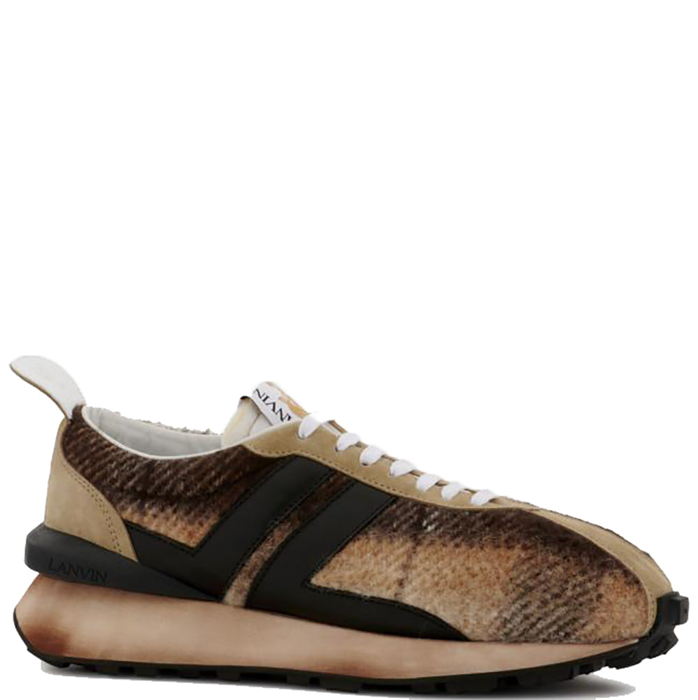 Lanvin Mens Bumper Sneakers Brown