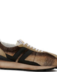 Lanvin Mens Bumper Sneakers Brown