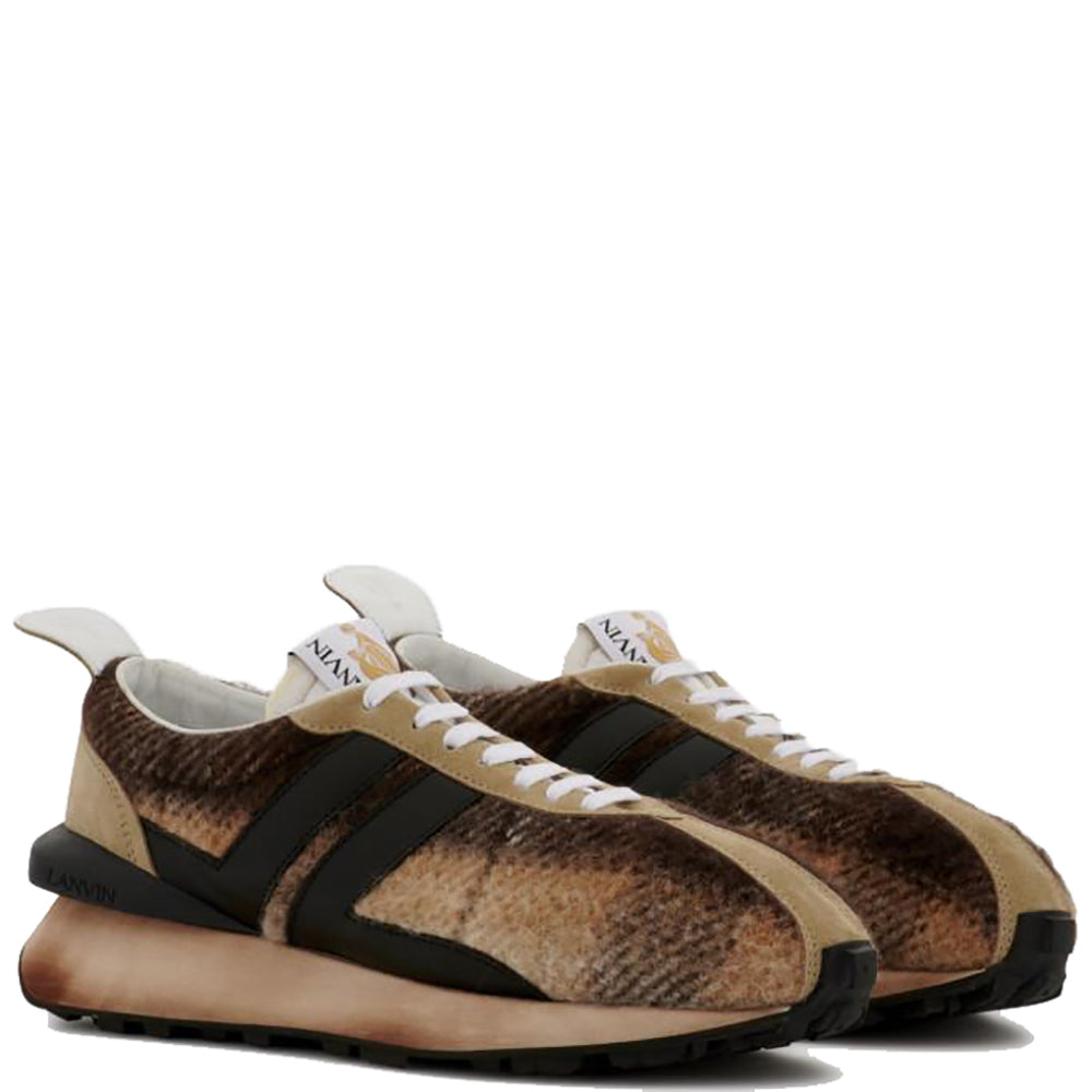 Lanvin Mens Bumper Sneakers Brown