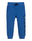 Givenchy Boys Logo Print Joggers Blue