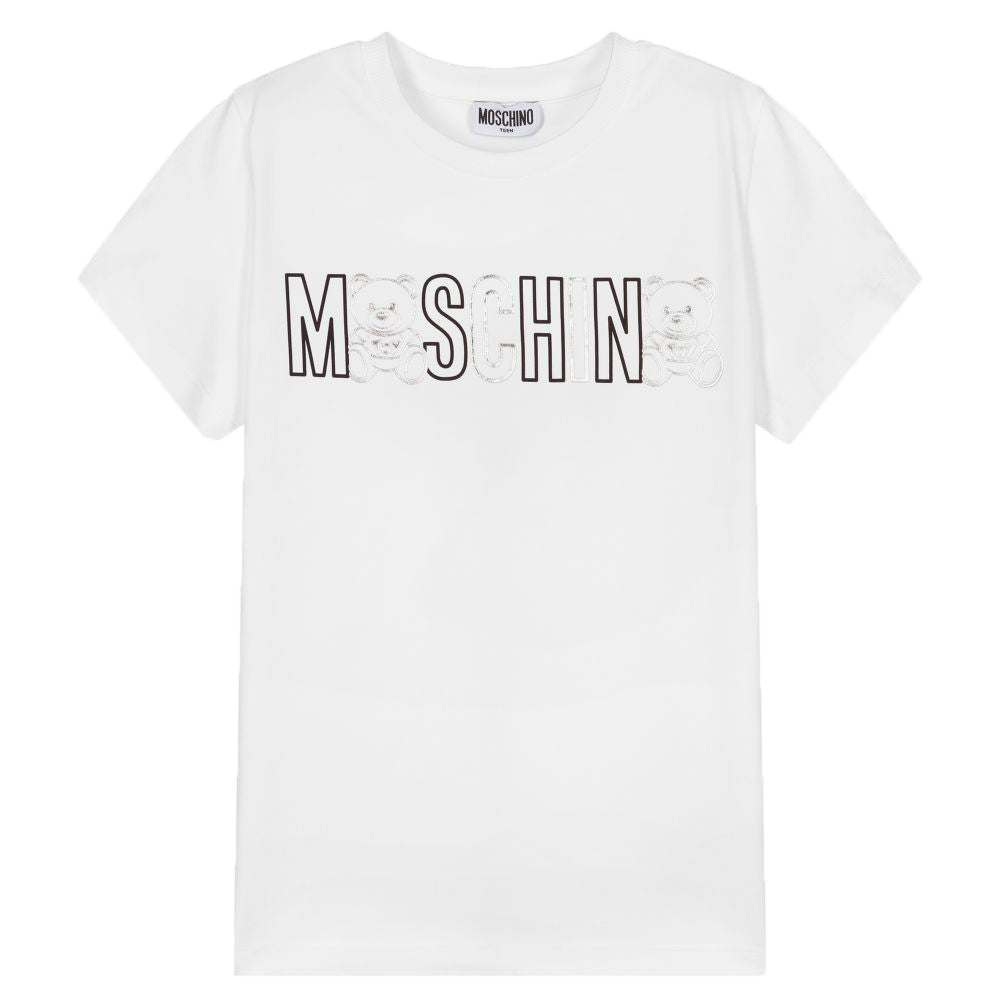 Moschino Unisex Kids Logo T-shirt White