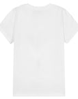 Moschino Girls Milano Diamante T-Shirt White