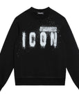 Dsquared2 Boys Spray Icon Sweater Black