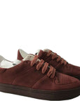 Mason Garments Omar classic Nubuck Sneakers Burgundy