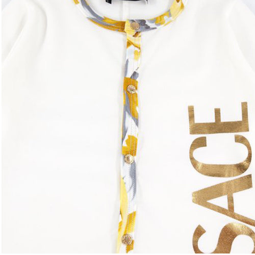 Versace - Baby White/Gold Unisex Babygrow
