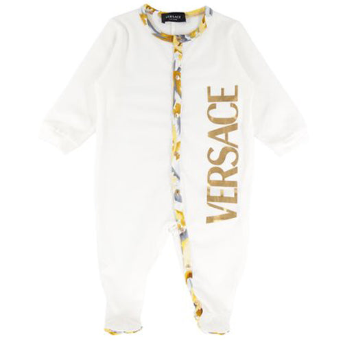 Versace - Baby White/Gold Unisex Babygrow