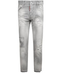 Dsquared2 Men's Patchwork Skinny Jeans Grey